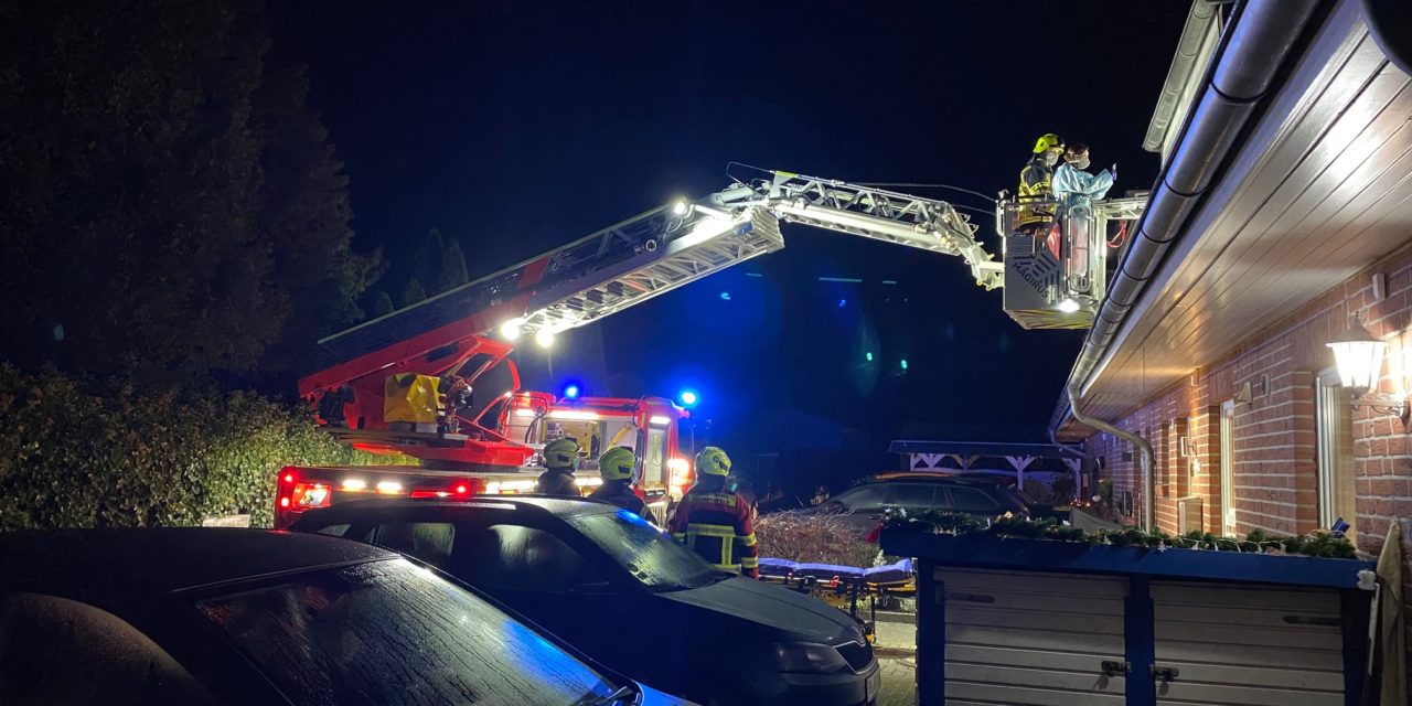 Personenrettung über die Drehleiter