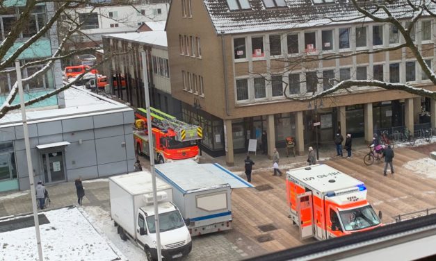 Patientenrettung mittels Drehleiter
