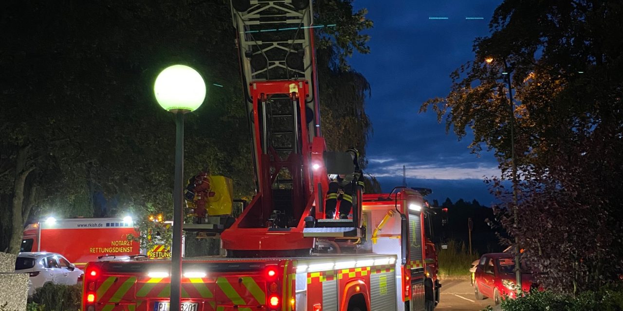Personenrettung über die Drehleiter