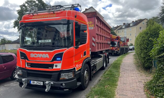 Unterstützung Rettungsdienst mit großem Aufwand