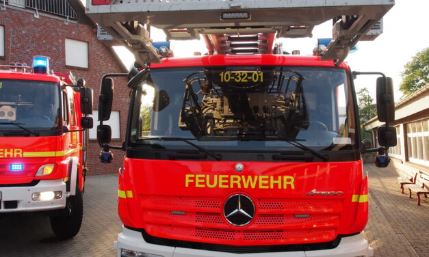 Patientenrettung mittels Drehleiter