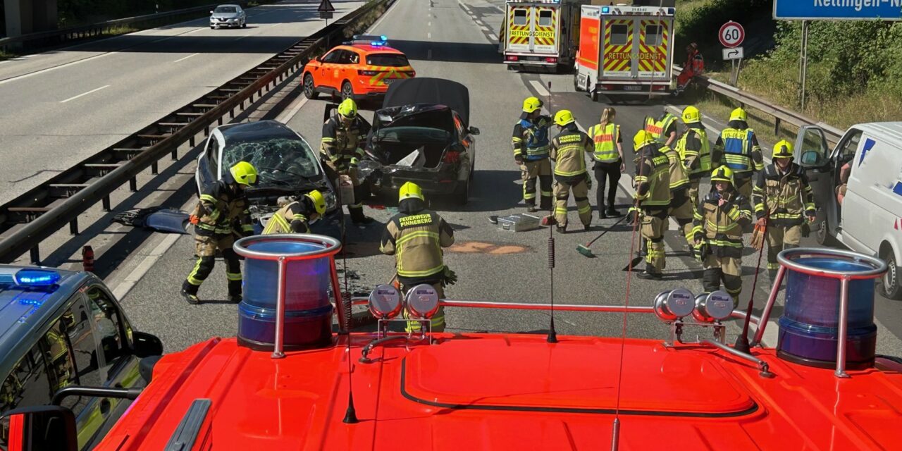 Verkehrsunfall auf der Autobahn