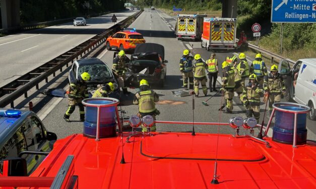 Verkehrsunfall auf der Autobahn