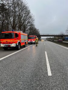 Fahrzeuge in Bereitstellung auf der Autobahn