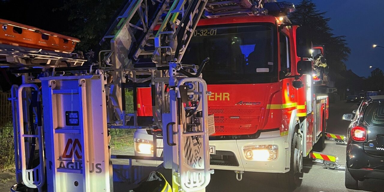 Patientenrettung mit der Drehleiter