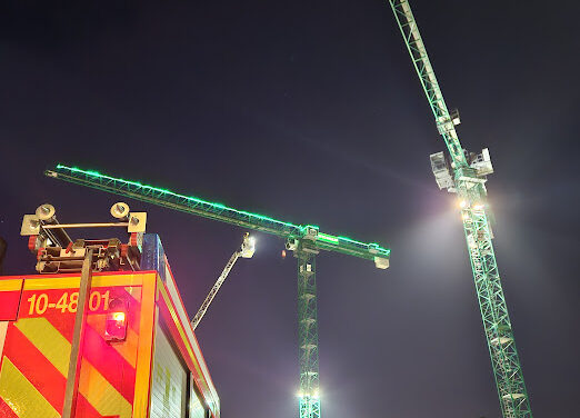 Zugübung – Einsatz auf der Baustelle