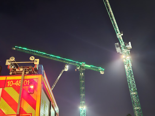 Zugübung – Einsatz auf der Baustelle
