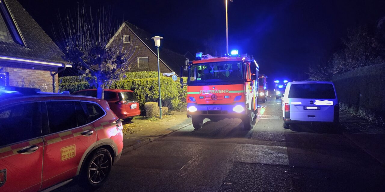 Rauchentwicklung aus Reihenhaus