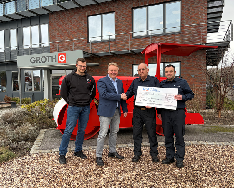 Spende der Firma GROTH