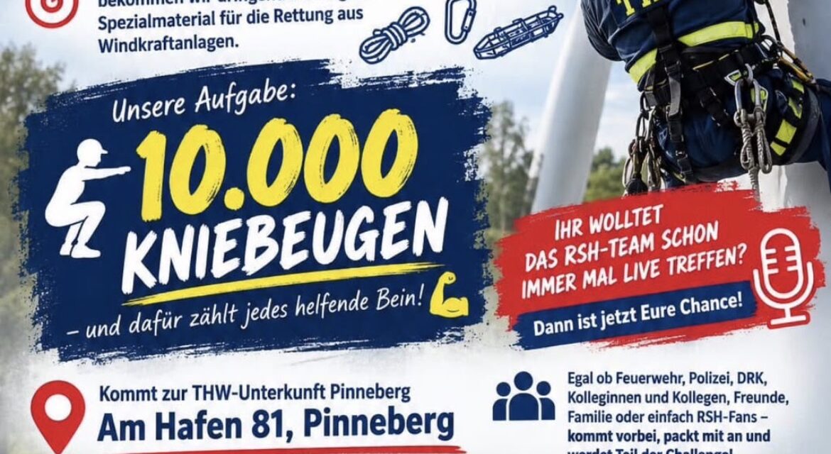 Feuerwehr Pinneberg unterstützt THW-Challenge mit vollem Einsatz