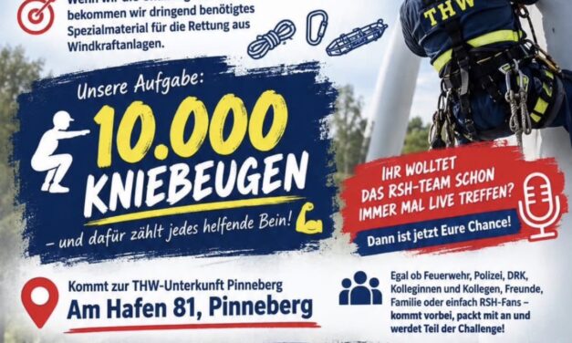 Feuerwehr Pinneberg unterstützt THW-Challenge mit vollem Einsatz